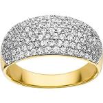 Goldene Elegante Viventy Vergoldete Ringe vergoldet mit Zirkonia für Damen 