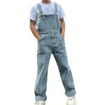 Blaue Streetwear Jeans-Latzhosen aus Baumwolle für Herren Größe 3 XL 