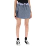 Reduzierte Blaue Karo Vivienne Westwood Mini Miniröcke für Damen Größe M 