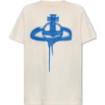 Beige Kurzärmelige Vivienne Westwood T-Shirts für Damen Größe XS 