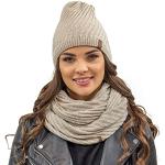 Reduzierte Beige Schlauchschals & Loop-Schals für Damen Einheitsgröße Weihnachten für den für den Winter 