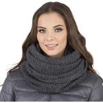 Reduzierte Dunkelgraue Schlauchschals & Loop-Schals für Damen Einheitsgröße für den für den Winter 