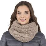 Reduzierte Beige Schlauchschals & Loop-Schals für Damen Einheitsgröße für den für den Winter 