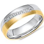 Silberne Vivo Schmuck Bicolor Ringe aus Silber mit Zirkonia für Damen 