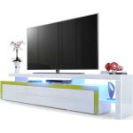 Weiße Moderne Vladon TV-Lowboards & Fernsehtische aus MDF Breite 200-250cm, Höhe 50-100cm, Tiefe 0-50cm 