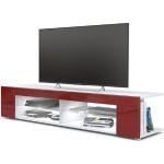 Bordeauxrote Vladon TV Schränke & Fernsehschränke matt aus MDF Breite 100-150cm, Höhe 100-150cm, Tiefe 0-50cm 