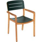 Braune Moderne Teakholz-Gartenstühle lackiert aus Teak stapelbar Breite 50-100cm, Höhe 50-100cm, Tiefe 50-100cm 