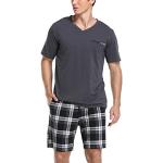 Pyjamas kurz aus Polyester maschinenwaschbar für Herren Größe XL 2-teilig für den für den Sommer 