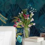 Blaue Komar Vlies-Fototapeten aus Textil 