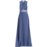 Reduzierte Blaue Ärmellose Vera Mont VM Abendkleider rückenfrei mit Reißverschluss für Damen Größe XS - versandkostenfrei 