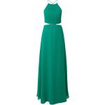 Dunkelgrüne Bestickte Ärmellose Maxi Abendkleider rückenfrei mit Reißverschluss für Damen Größe M 