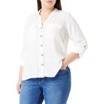 Reduzierte Weiße Vero Moda V-Ausschnitt Tunika-Blusen für Damen Größe L Große Größen 
