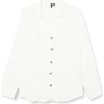 Reduzierte Weiße Vero Moda Tall Shirts mit Tasche für Damen Größe XS 
