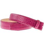 VMP Damen Gürtel aus Leder mit geprägter Oberfläche, Größe:85, Farbe:Pink