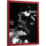 VO Design Jori Premium Massivholz Bilderrahmen Posterrahmen 20,5 x 25,5 cm Farbe Rot Antireflex Kunstglas Farbe und Größe wählbar