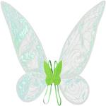 Grüne Schmetterlingsflügel mit Glitzer aus Filz für Herren Größe M 
