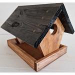Schwarze Rustikale Vogelhäuser zum Aufhängen aus Holz 