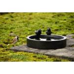 Schwarze Rustikale Esschert Design Runde Vogelbäder & Vogeltränken für den Garten 
