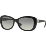 Schwarze Vogue Rechteckige Ovale Sonnenbrillen aus Kunststoff für Damen 