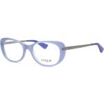 Hellblaue Vogue Vollrand Brillen aus Kunststoff für Damen 