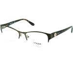 Braune Brillenfassungen aus Metall für Damen 