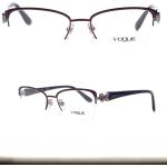 Goldene Vogue Brillenfassungen aus Metall für Damen 