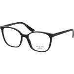 Schwarze Vogue Quadratische Kunststoffbrillen für Damen 