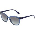Blaue Vogue Rechteckige Kunststoffsonnenbrillen für Damen 