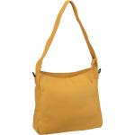 Gelbe Voi Leather Design Lederhandtaschen mit Reißverschluss aus Leder mit Handyfach für Damen 