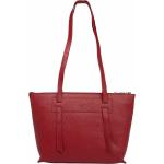Reduzierte Rote Elegante Voi Leather Design Hirsch Lederhandtaschen mit Hirsch-Motiv mit Reißverschluss aus Leder für Damen 