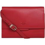 Reduzierte Rote Voi Leather Design Soft Clutches aus Leder mit RFID-Schutz für Damen 