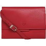 Reduzierte Rote Elegante Voi Leather Design Soft Clutches aus Leder für Damen 