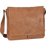 Reduzierte Braune Voi Leather Design Messenger Bags & Kuriertaschen aus Leder mit Handyfach für Herren 