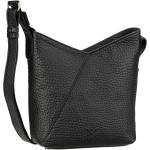 Schwarze Voi Leather Design Hirsch Umhängetaschen mit Hirsch-Motiv mit Reißverschluss aus Leder mit Handyfach für Damen 