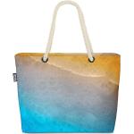 Blaue Strandtaschen & Badetaschen mit Meer-Motiv aus Kunstfaser 