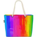 Bunte LGBT Gay Pride Strandtaschen & Badetaschen mit Meer-Motiv 