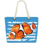 Blaue Motiv Maritime Strandtaschen & Badetaschen mit Tiermotiv aus Polyester 