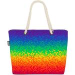 Bunte Motiv LGBT Gay Pride Strandtaschen & Badetaschen aus Polyester 