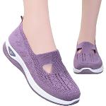 Lavendelfarbene Wanderschuhe & Wanderstiefel mit Schnürsenkel atmungsaktiv für Damen Größe 40 