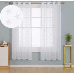 Weiße Sterne Moderne Gardinen & Vorhänge aus Textil blickdicht 2-teilig 