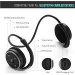 Reduzierte Schwarze Bluetooth Kopfhörer Kabellos für Herren - versandkostenfrei 