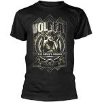 Schwarze Volbeat Herrenbandshirts aus Baumwolle Größe M 