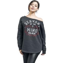 Volbeat Sweatshirt - EMP Signature Collection - S bis M - für Damen - Größe S - grau meliert - EMP exklusives Merchandise