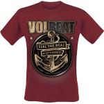 Rote Volbeat Rundhals-Ausschnitt Herrenbandshirts Größe XXL für Festivals 