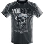 Hellgraue Vintage Volbeat Rundhals-Ausschnitt Herrenbandshirts Größe 4 XL für Festivals 