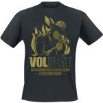 Schwarze Volbeat Rundhals-Ausschnitt Herrenbandshirts Größe L 