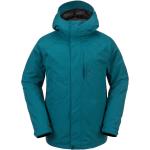 Blaue Volcom Gore Tex Gore-Tex-Jacken mit Reißverschluss für Herren Größe XXL für den für den Winter 