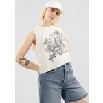 Reduzierte Weiße Streetwear Volcom Bio Tank-Tops für Damen Größe XS für den für den Sommer 