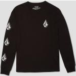 Schwarze Streetwear Langärmelige Volcom Bio Longsleeves für Kinder & Kinderlangarmshirts für Jungen für den für den Herbst 