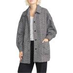 Graue Streetwear Volcom Wollmäntel aus Wolle für Damen Größe L für den für den Herbst 